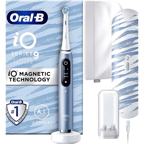 Oral-B IO9 Electric Toothbrush Aquamarine Limited Edition - Compare ...