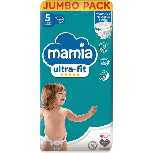 Buy the Dry Comfort Nappies Size 4+ Jumbo Pack 60'S from Babies-R