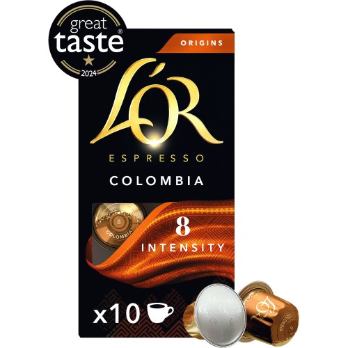 20x Lor L'or Espresso Onyx 12 Aluminium Capsules Pod Nespresso