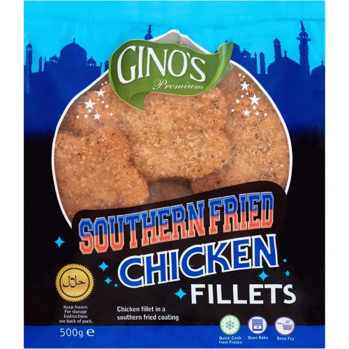 Gino's Premium Southern Fried Chicken Fillets (500g) - Compare Prices &  Where To Buy 