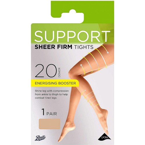 Boots firm support shop tights natural tan