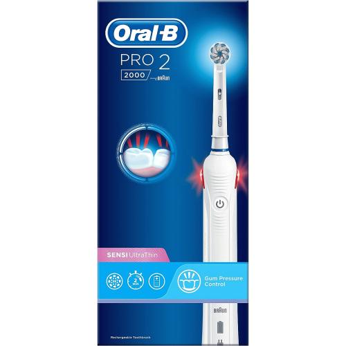 Vriendin Implementeren tent Oral-B Pro 2 2000s Sensi Ultra Thin Electric Toothbrush - Compare Prices -  Trolley.co.uk
