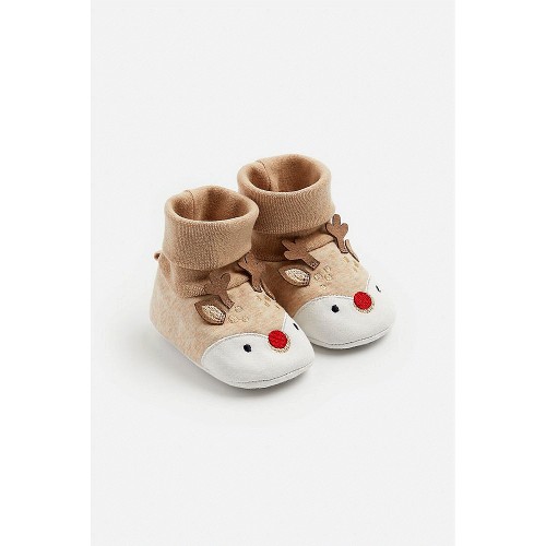 Reindeer Festive Sock Top Baby Booties Compare Prices Where To Buy Trolley