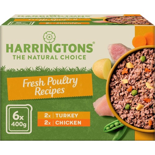 Harringtons Poultry Wet Dog Food Trays Multi Pack 6 x 400g Compare Prices Where To Buy Trolley