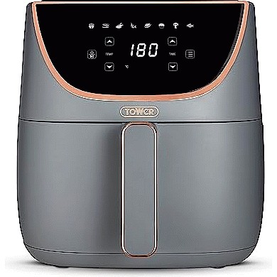 Tower T17118 Vortx Black 8L Space Saver Digital Air Fryer 1800W