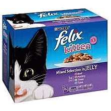 Felix Kitten Cat Food Mixed Selection In Beef 12 x 100g Compare Prices Where To Buy Trolley