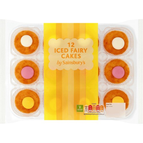 Sainsbury's Iced Fairy Cakes (12) - Compare Prices & Where To Buy ...