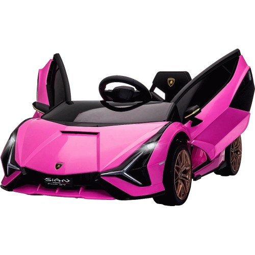 Tommy Toys Lamborghini Sian Kids Ride On Electric Car Pink 12V Compare Prices Where To Buy Trolley