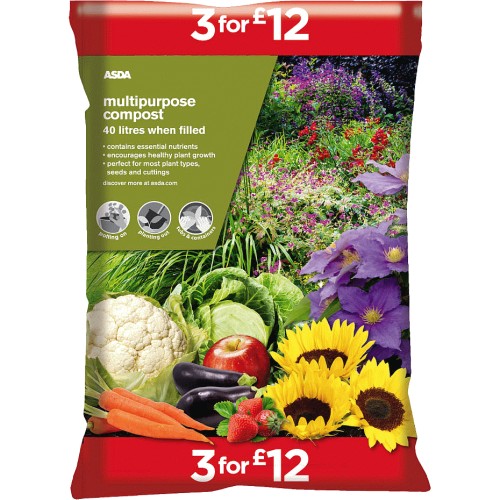 ASDA Multipurpose Compost (40 Litre) Compare Prices & Where To Buy