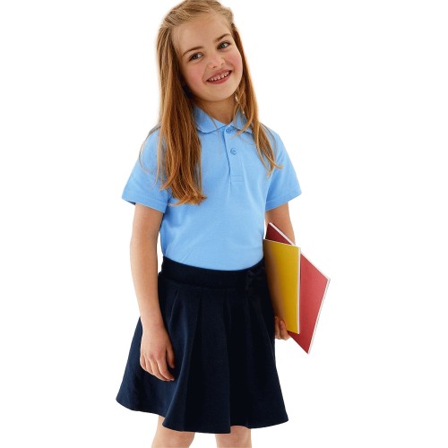 Pale blue school polo clearance shirts