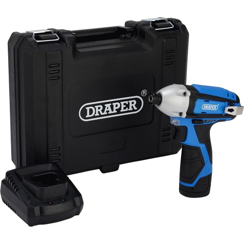 Draper 12V 1 4 inch 1.5Ah Lithium Ion Cordless Impact Driver with Battery Charger Compare Prices Where To Buy Trolley