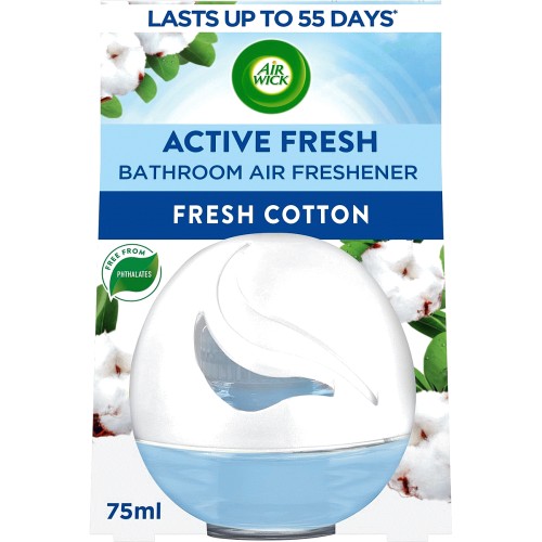 air wick active fresh, Air Wick Aerosol-Free Automatic Air Freshener Spray, Fresh Cotton, Refills, 24x7 Active Fresh Odour Neutraliser