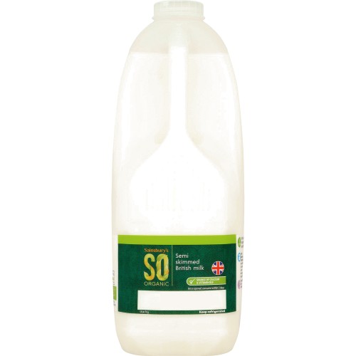 Tesco British Semi Skimmed Milk 2.272L, 4 Pints - Tesco Groceries