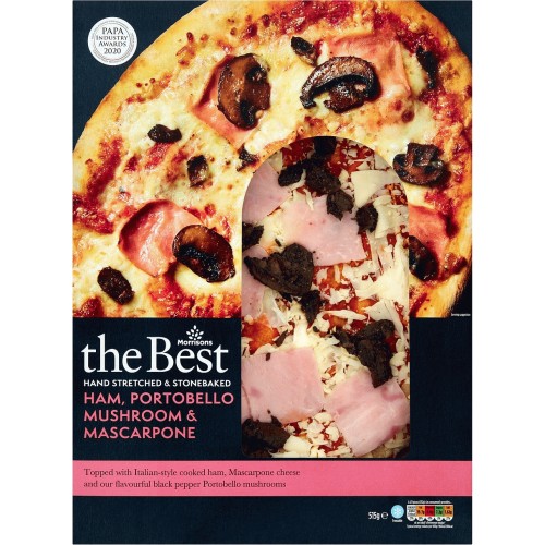 Morrisons The Best Ham Mushroom & Mascarpone Pizza (515g) - Compare ...