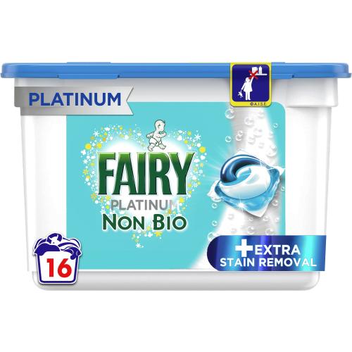 Fairy Platinum Non-Bio Pods Washing Capsules 44 Washes