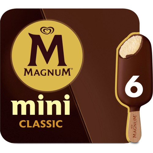 Magnum Mini Classic Ice Cream Sticks (6 x 55ml) - Compare Prices ...