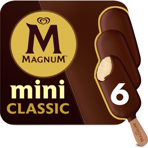 Magnum Mini Classic Ice Cream Sticks (6 x 55ml) - Compare Prices ...