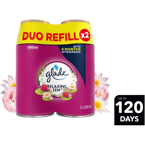 Glade Sense & Spray Refills, Relaxing Zen - 2 Refills - ASDA Groceries