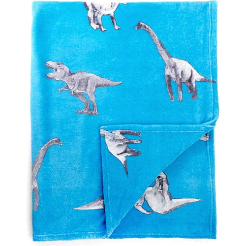 George Home Blue Dinosaur Fleece Throw 120150 Compare Prices Where To Buy Trolley