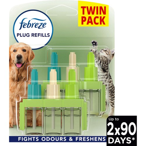 Febreze 3Volution Plug In Air Freshener Refill Twin Pack Pet Odour  Eliminator (2) - Compare Prices & Where To Buy 