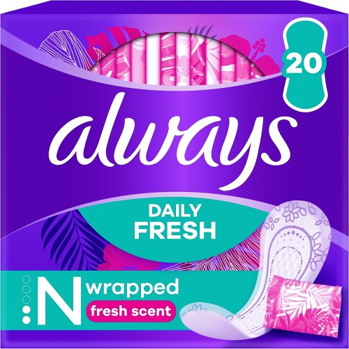 Always Dailies Slim Multiform Fresh Panty Liners 26 - Tesco Groceries