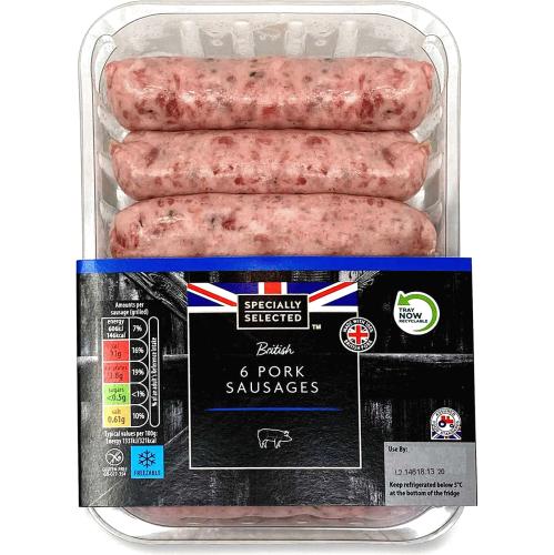 Porky Whites 6 Premium British Pork Sausages 6 X 400g Compare Prices Uk