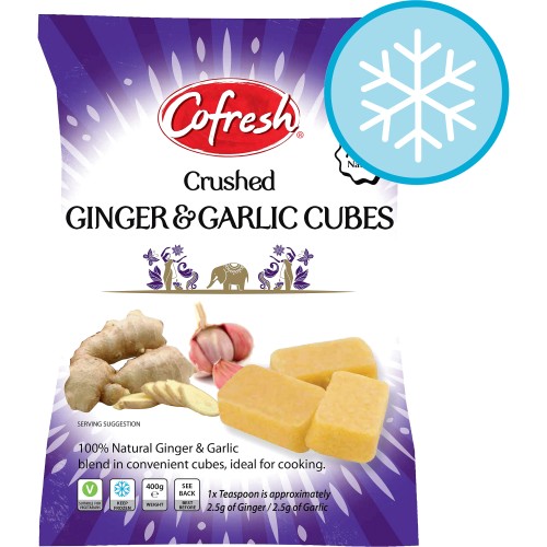 FROZEN GINGER CUBES / MINCED GARLIC CUBES & GINGER-GARLIC CUBES