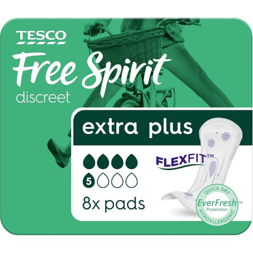 Tesco Free Spirit Panty Liners Regular 32 Pack - Tesco Groceries