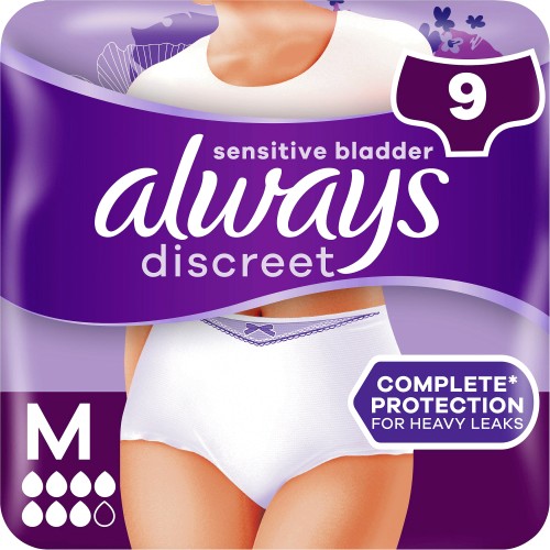 Always Discreet Boutique Incontinence Pants Plus Medium Peach 9