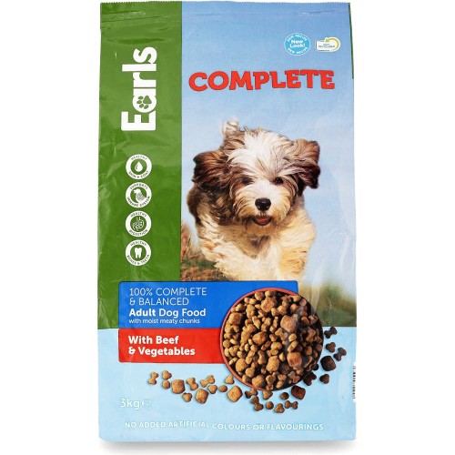 Earls Adult Worker Dog Food With Beef Vegetables 12kg