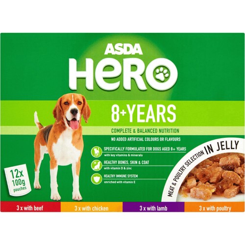 Asda hero 2025 dog food pouches