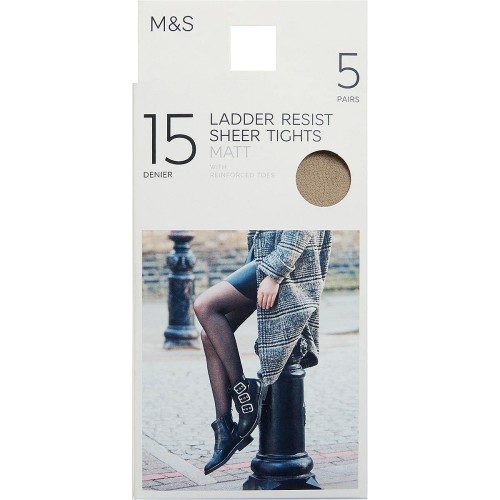 M&S Collection Womens 15 Denier Matt Tights Extra Large Pale Opaline 5prs -  Compare Prices & Where To Buy 