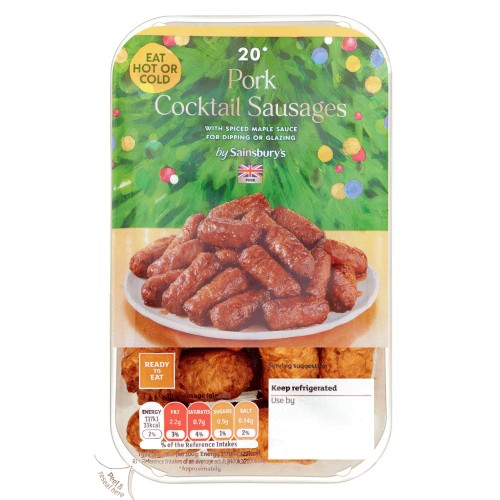 Sainsbury's Pork Cocktail Sausages (20 x 250g) Compare Prices & Where