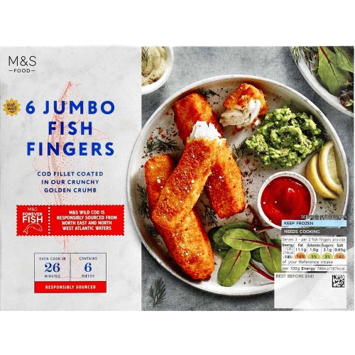 840g Birds Eye 30 Cod Fish Fillet Fingers, Starting from £7.75