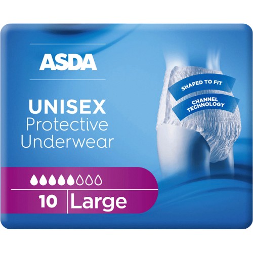 Tesco Spirit Discreet Incontinence Pants Super 12 X Unisex Underwear M-l  for sale online