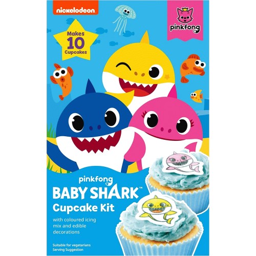 Nickelodeon Pinkfong Baby Shark Cupcake Kit 131g Compare Prices Trolley Co Uk