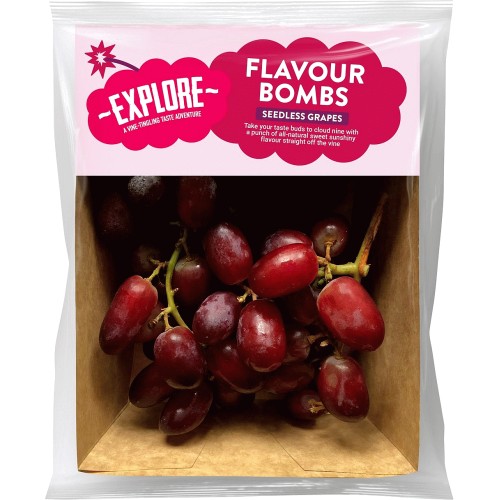 Explore Flavour Bombs Seedless Grapes (400g) - Compare Prices