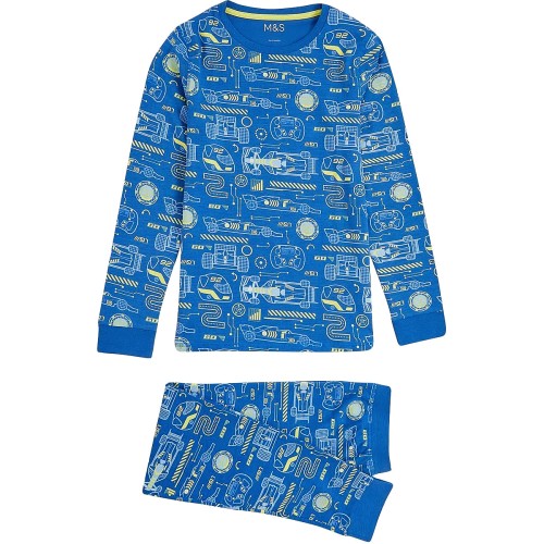 Boys pyjamas m and s hot sale