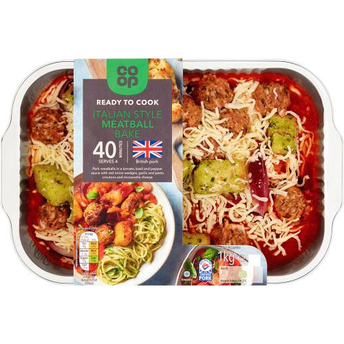 Co Op Italian Style Meatball Bake 1kg Compare Prices And Where To Buy