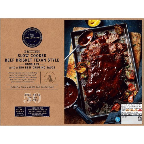 M&S Slow Cooked Texan Style Beef Brisket (1220g) - Compare Prices ...