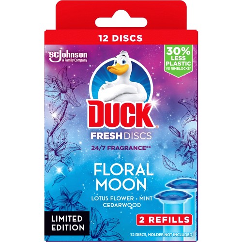 Duck Toilet Fresh Discs Duo Refills Floral Moon (2 x 36ml) - Compare Prices  & Where To Buy 