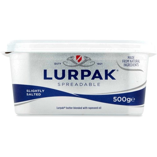 Buy Lurpak Butter Soft Unsalted 500g Online