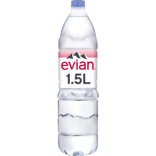 Evian 330mL Still Glass Water Bottle - Evian - Still Water