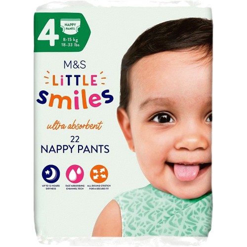 Pampers Baby-Dry Nappy Pants Size 8, 44 Nappies, Jumbo+ Pack