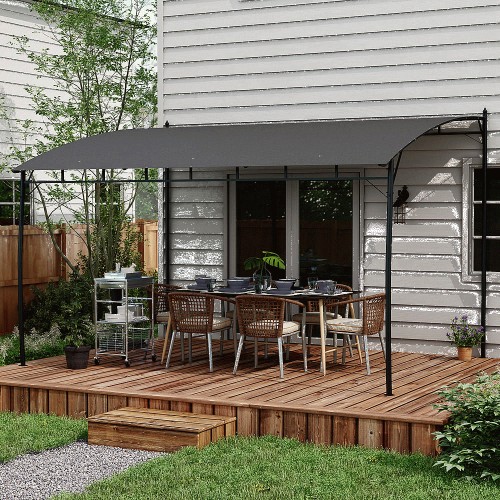 Outsunny 3x4m Retractable Lean to Pergola - Compare Prices & Where To ...