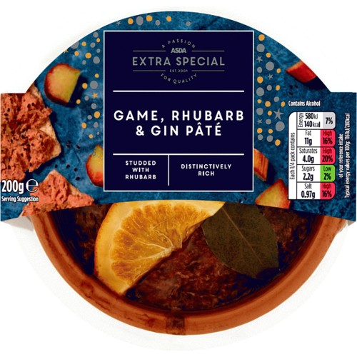 Asda Extra Special Game Rhubarb And Gin Pate 200g Compare Prices And Where To Buy Uk