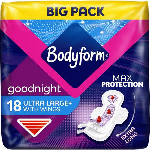 Always Maxi Profresh Night Sanitary Towels Without Wings x9