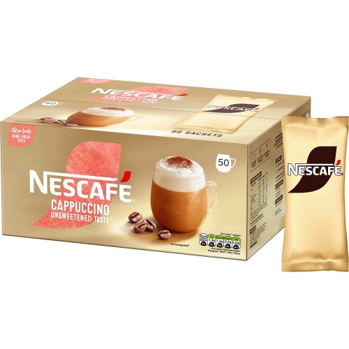 Nescafe Gold Cappuccino Unsweetened Taste Coffee 8 Sachets - 113.6g