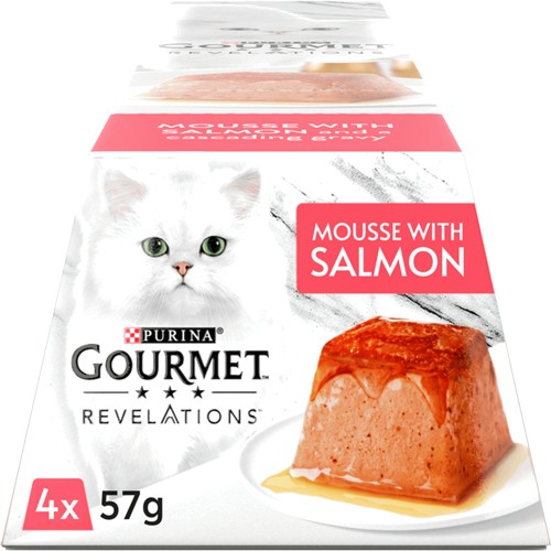 Gourmet Revelations Salmon in Gravy Wet Cat Food 4 x 57g Compare Prices Where To Buy Trolley