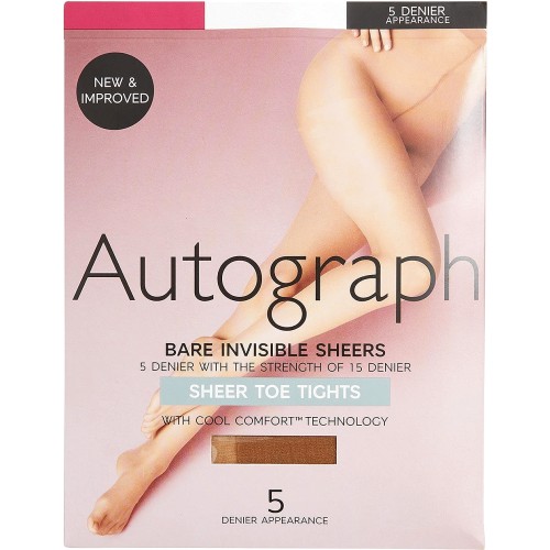 M S 5 Denier Bare Invisible Sheer Toe Tights Large Rich Amber Compare Prices Where To Buy Trolley